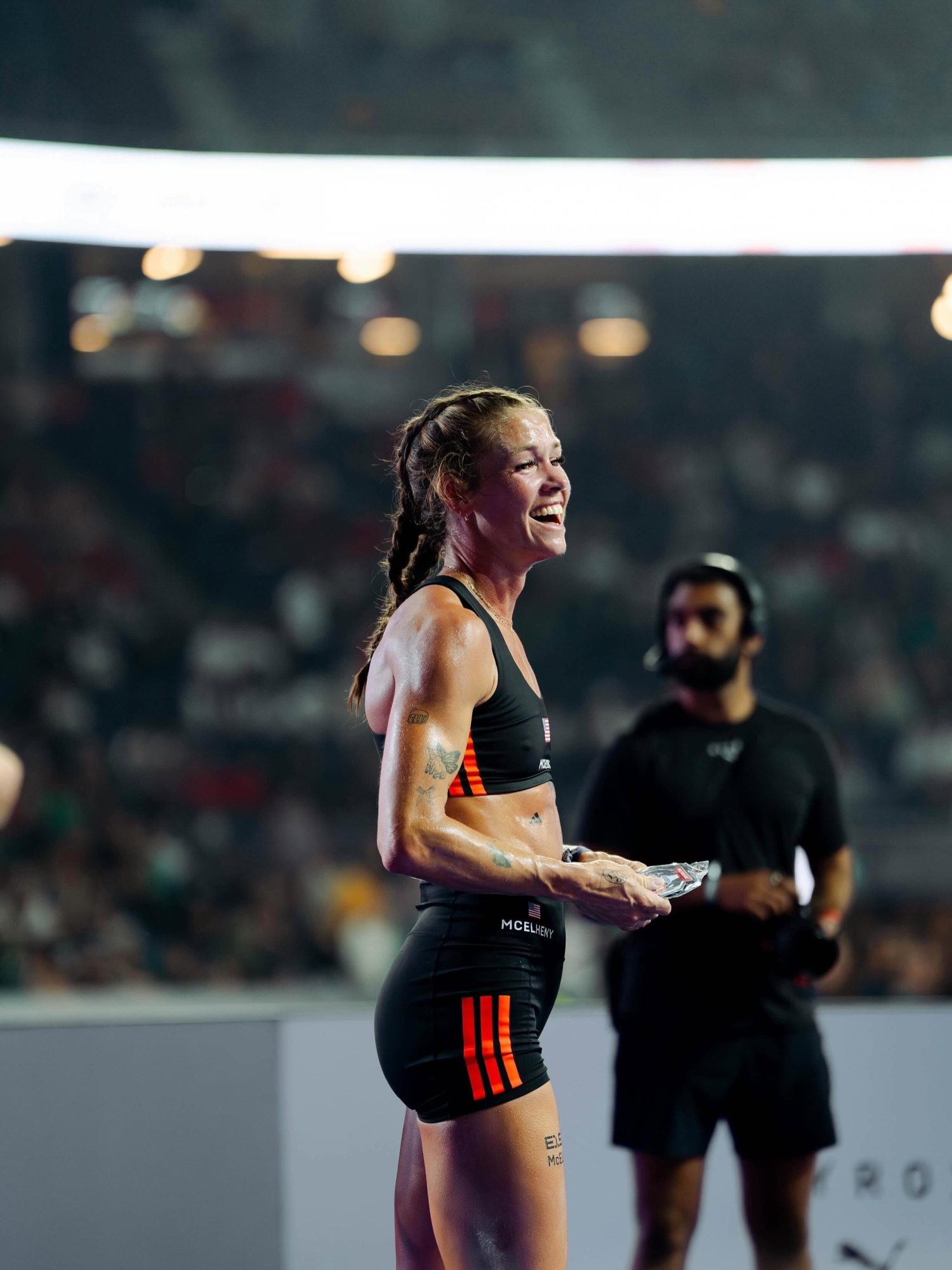 Alyssa McElheny in race kit